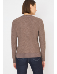 Cecil Boucle V-neck Cardigan 254059 Brun 2