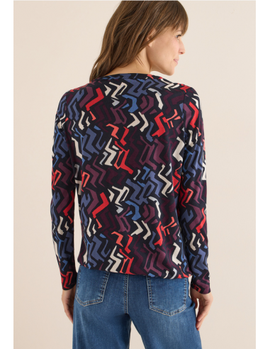 Cecil Geometric AOP Tunic 324275 Black Multi