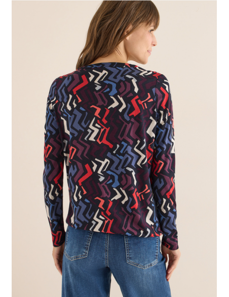 Cecil Geometric AOP Tunic 324275 Black Multi