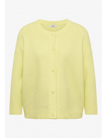 CECIL Tos Short Cardigan yellow