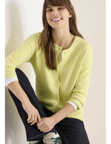 CECIL Tos Short Cardigan yellow