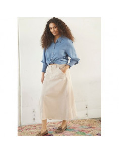 Isay Como Twill Skirt Dark Sand