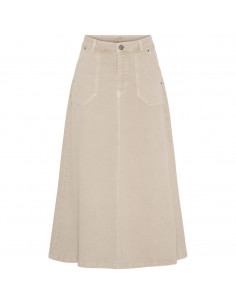 Isay Como Twill Skirt Dark Sand 2