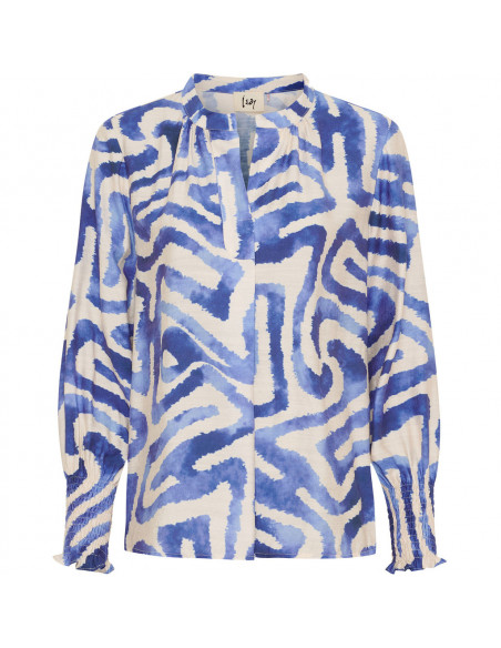 Isay Ane Printed Blouse Blue Graphical