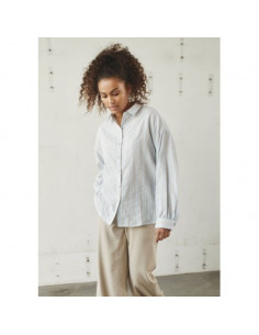 Isay Liane Shirt Light Blue Stripe