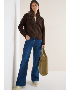 Cecil TOS Teddy T-Shirtjacket 323890 Macchiato brown 2