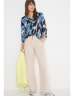 Cecil Multi AOP Button Tunic 324646 Cloud Blue 2