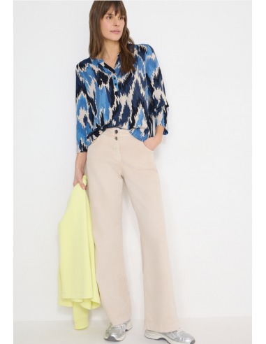 Cecil Multi AOP Button Tunic 324646 Cloud Blue