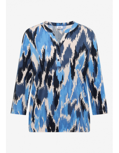 Cecil Multi AOP Button Tunic 324646 Cloud Blue