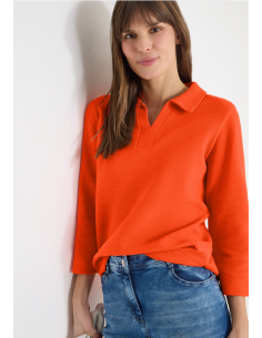 Cecil Structured Poloshirt 324648 Cherry Tomato