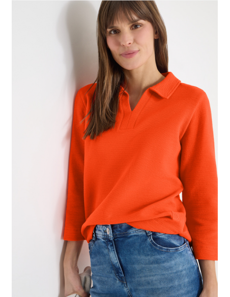 Cecil Structured Poloshirt 324648 Cherry Tomato