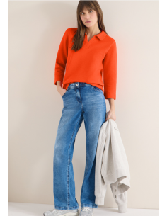 Cecil Structured Poloshirt 324648 Cherry Tomato 2