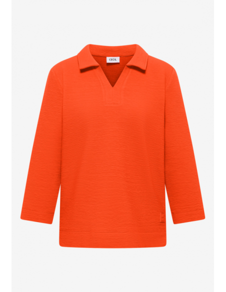 Cecil Structured Poloshirt 324648 Cherry Tomato