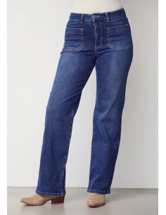 Isay Bologna Wide Jeans Dark Denim