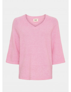Isay Anna s/s V-neck Pullover Fresh Pink