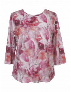 Jacett topp 3/4 ärm 761207 cerise 2