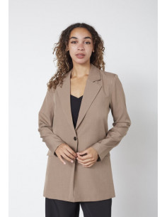 Sisters Point VIKSA Blazer Dark Sand Melange 2