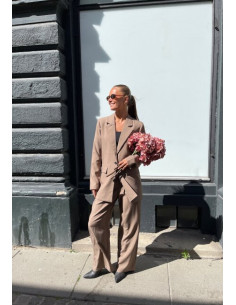 Sisters Point VIKSA Blazer Dark Sand Melange