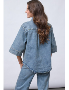 Sisters Point Olea Jacket Mid Blue 2