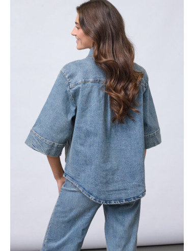 Sisters Point Olea Jacket Mid Blue