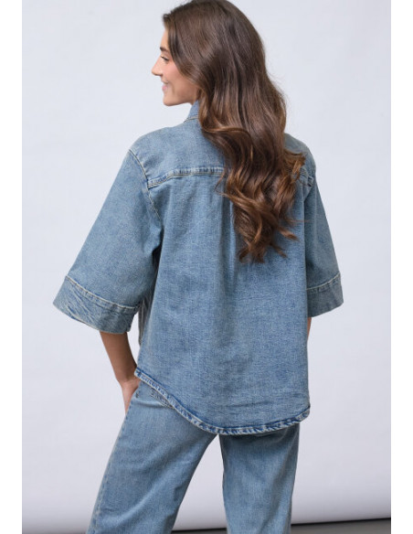 Sisters Point Olea Jacket Mid Blue