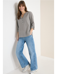Cecil Stripe Blouse Brun