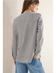 Cecil Stripe Blouse Brun 2