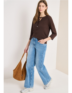 Cecil TOS Solid Tunic 324815 Macchiato Brown
