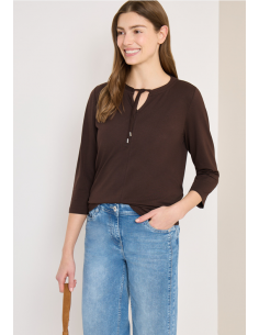 Cecil TOS Solid Tunic 324815 Macchiato Brown 2