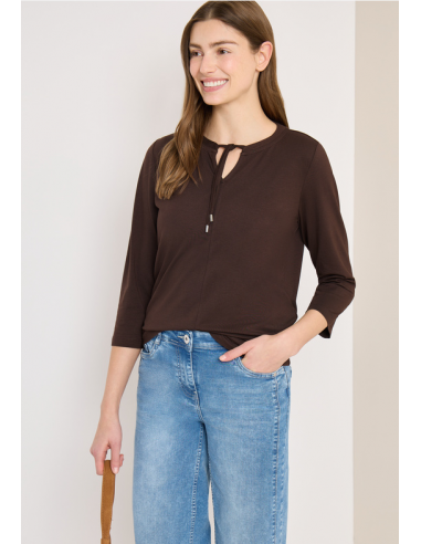 Cecil TOS Solid Tunic 324815 Macchiato Brown