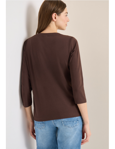 Cecil TOS Solid Tunic 324815 Macchiato Brown