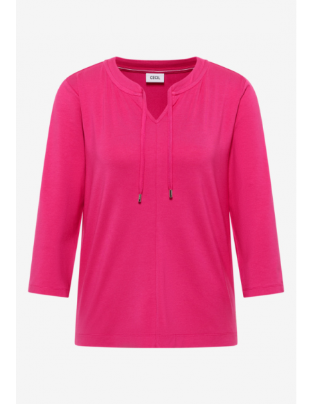 Cecil TOS Solid Tunic 324815 Beetroot Pink
