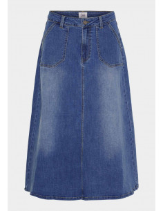 Isay Capri Denim Skirt Basic Denim Wash 2