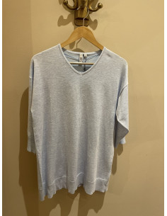 Ciso 3/4 Sleeve Pullover 216869 ljusblå