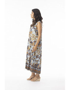 Orientique Macieo Dress V Sleeveless Blå 2