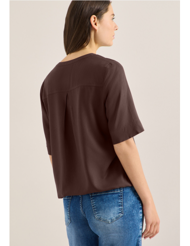 Cecil NOS Solid Splitneck Blouse 346416...