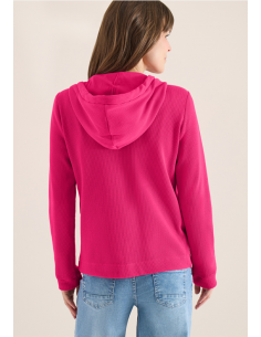 Cecil NOS Solid T-Shirt Jacket 324827 Beetroot Pink 2