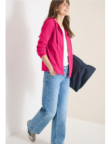 Cecil NOS Solid T-Shirt Jacket 324827 Beetroot...