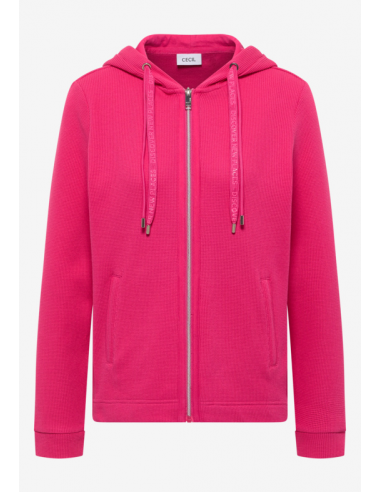Cecil NOS Solid T-Shirt Jacket 324827 Beetroot...
