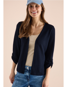 Cecil Open Knit Jacket 325030 Universal Blue