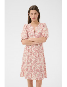 Part Two BenetePW Dress Peach Blossom Dot Paisley