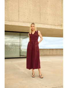 Part Two BorgnettePW Dress Burnt Russet