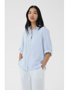 Part Two CindiePW Shirt Light Blue Chambray 2