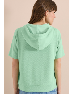 Cecil Structured Short Sleeve Sweats 303870 Juicy Lime 2