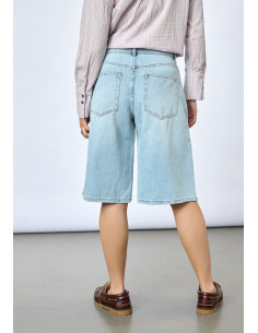 Sisters Point Faba Shorts Light Blue Denim 2
