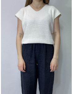 Barbara Lebek Pullunder Vit 2