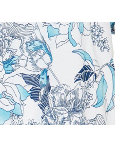 Damella Nattlinne Blommig Ljusblå 2