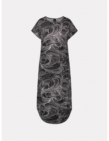 Nanso Långt Nattlinne Simpukka Svart