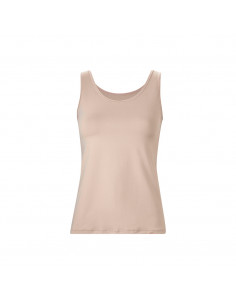 Avet Linne i mikrofiber Beige