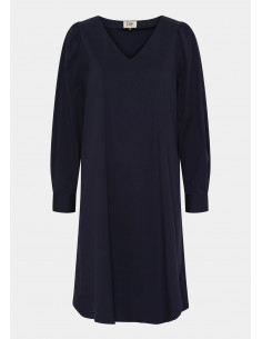 Isay Sigga V-neck Dress Navy